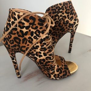 Animal print high heels new
